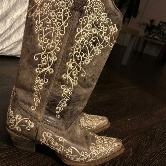SOLD- Corral Women's Cowboy Boots - Picture 2 of 4